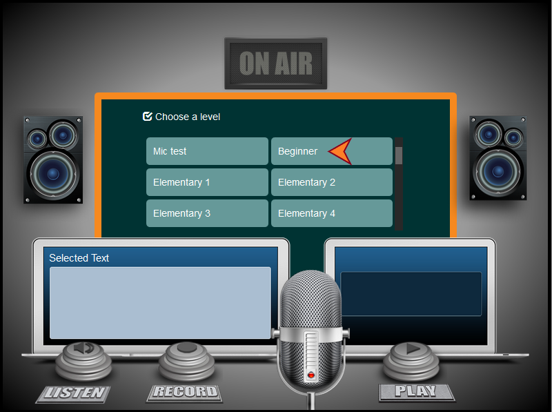 How to select a level